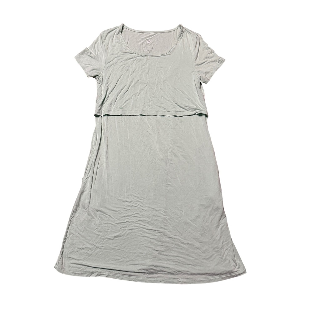 Kindred Bravely Eleanora Bamboo Maternity & Nursing Dress XS Short Sleeve